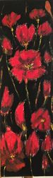Mohnblumen. Acryl auf Leinwand 35 x 75 cm